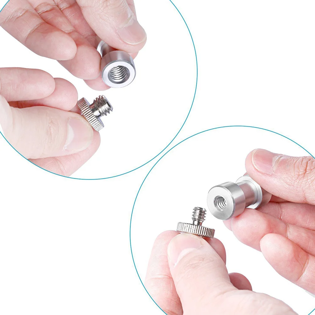 

15pcs Tripod Adapter Screw Mount Converter For Flash Trigger Hot Shoe Camera Screw Set Durable Material Silver