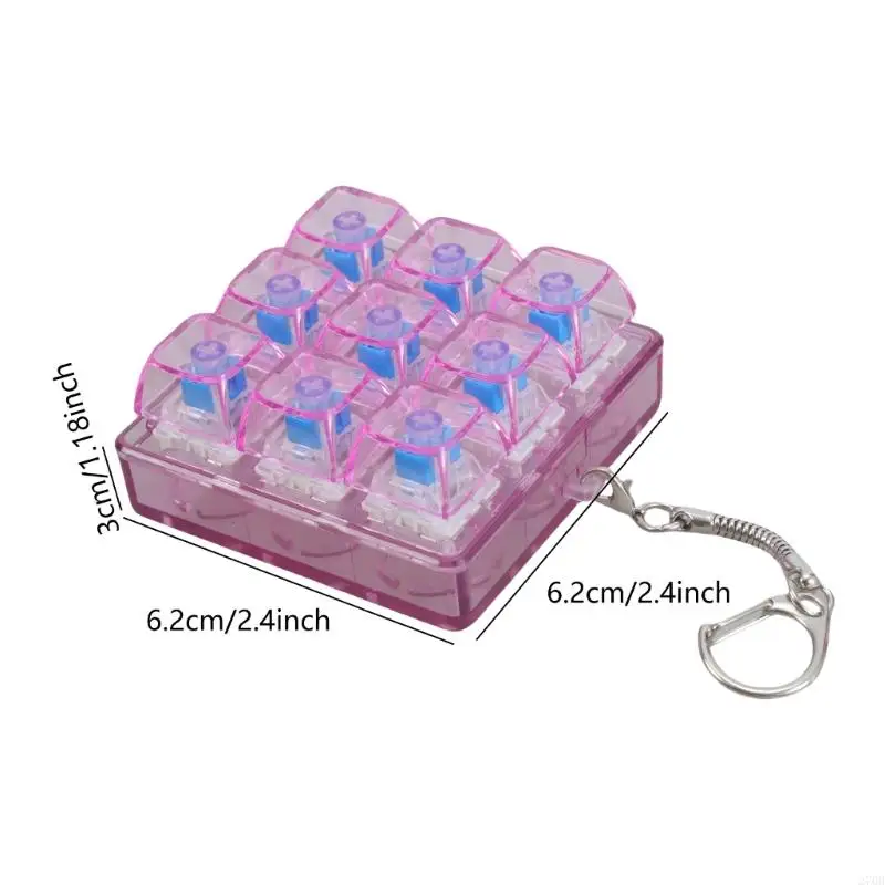 9 Axes Mechanical Keyboard Switches Sampler Feature Minimalist No Light Design and Fashionable Stylish Look