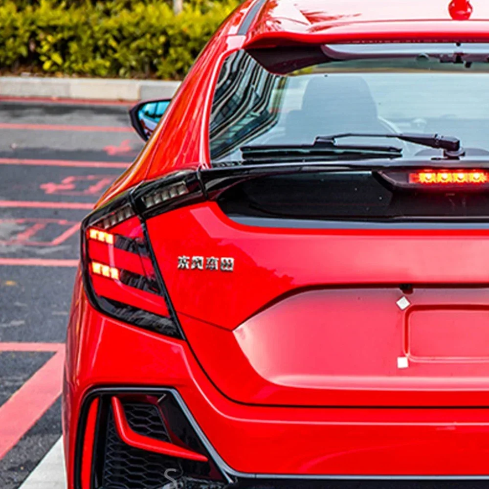 

Авто задние фонари для Honda Civic X 10th FC FK7 FK8 2016-2021 светодиодные автомобильные задние фонари в сборе, обновленные аксессуары для динамического поворота