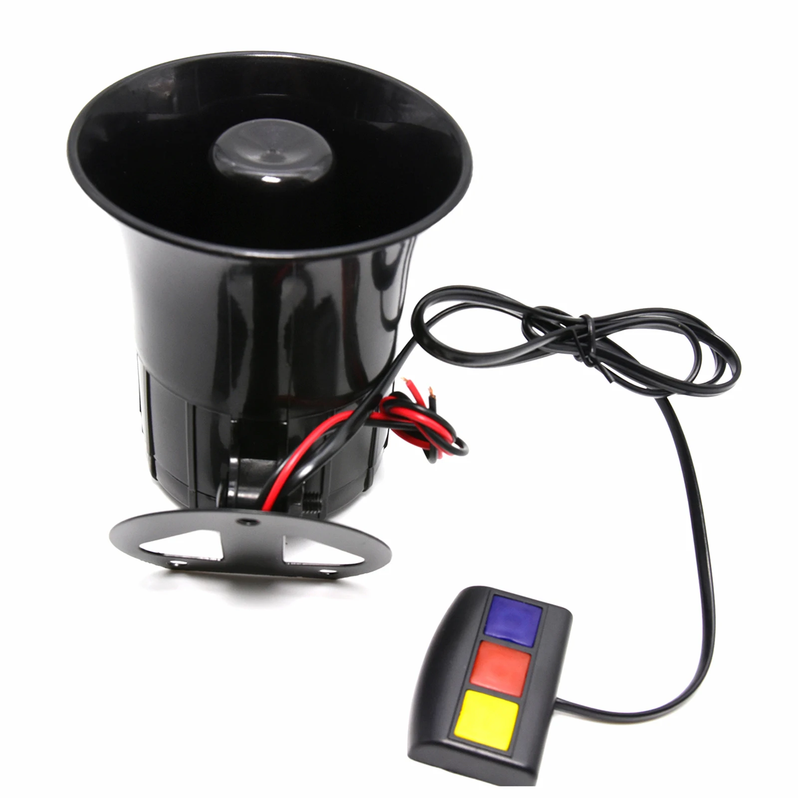 Bocina de coche de 3 tonos, alarma de advertencia de motocicleta, sirena de fuego de policía, altavoz, accesorios automotrices, Motor, 115dB, 12V