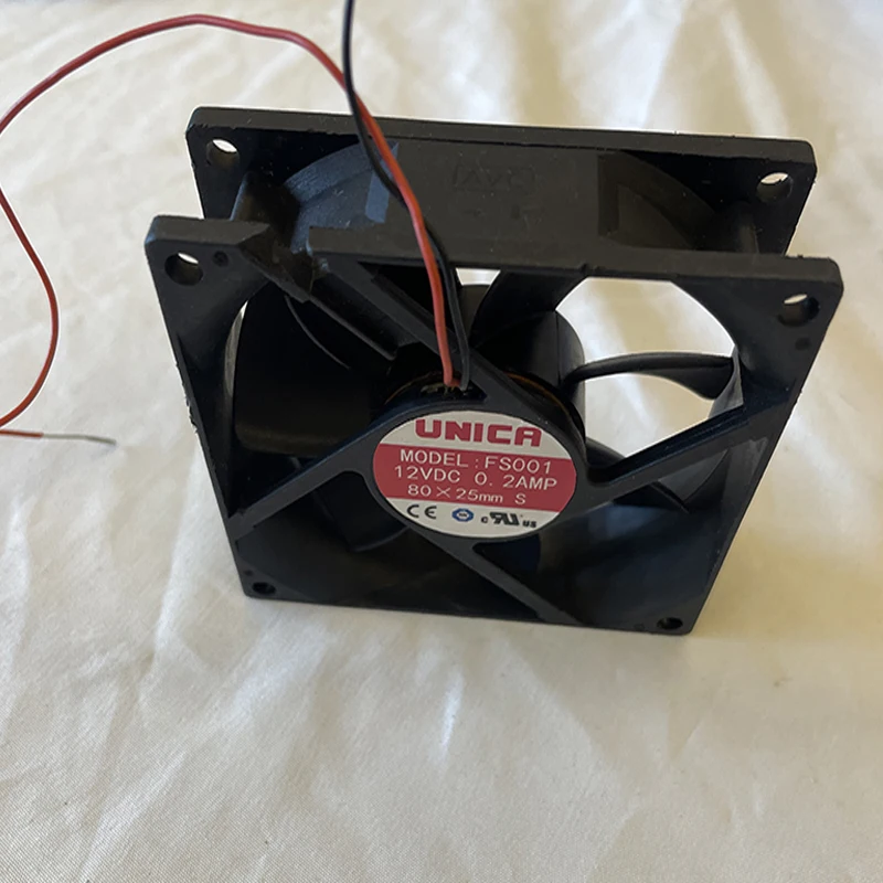 Ventilador de refrigeração, 80x80x25, 8025, 2900 rpm, 0.5a, 2 pinos