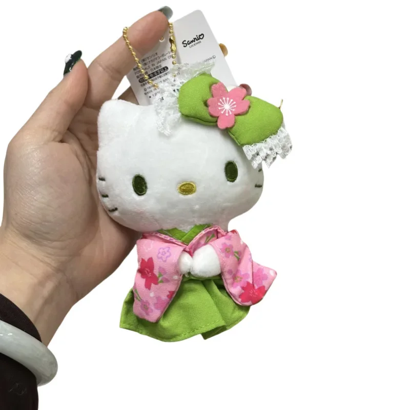 سانريو Kawaii مرحبا كيتي ماتشا كيمونو مرحبا كيتي دمية حقيبة قطيفة قلادة بلوشي اكسسوارات دمية ناعمة الفتيات هدايا عيد الميلاد