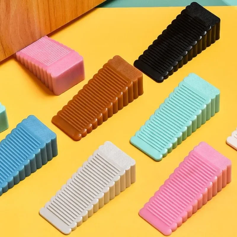 Fermaporta in silicone di sicurezza Blocco fermaporta con cuneo Fermaporta Fermaporta Porta dell'ufficio domestico Fermo posteriore Fermaporta anti-collisione