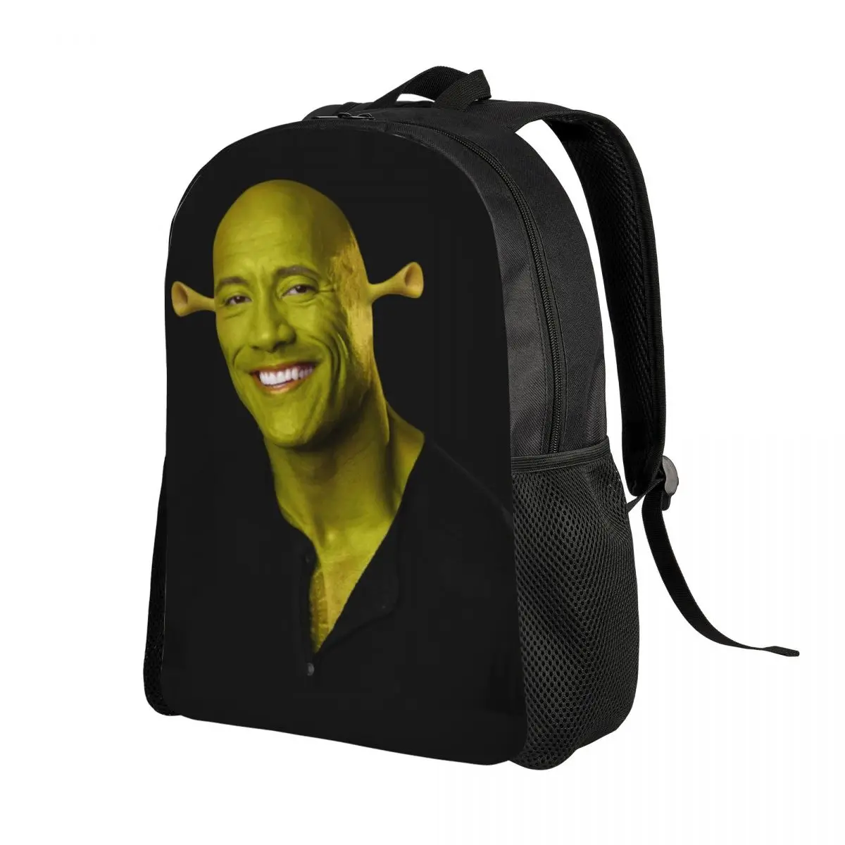 Customized Dwayne The Shrok Johnson Backpacks Men Women Water Resistant School College The Rock Muscle Man Bag Printing Bookbags