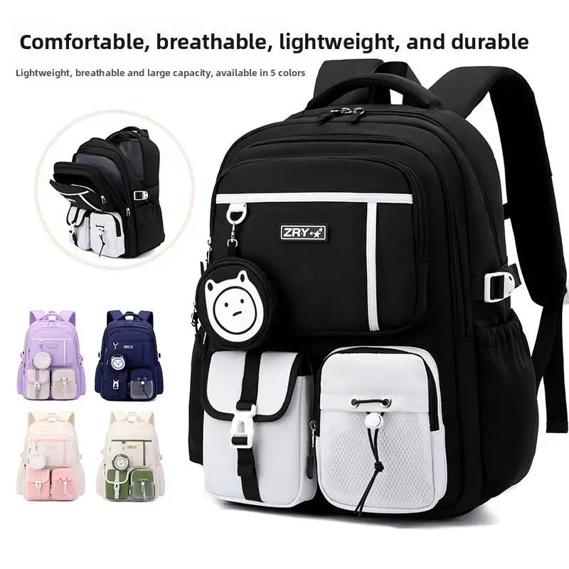 Children School Bags For Teenage Boys Girls Lightweight Junior High School Backpacks Kids Students Schoolbag Large Grade 3-9 Sac