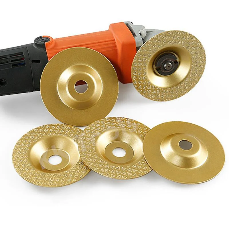 1PC/3PCS 45/60/100# Brazed Diamond Star Bowl Grinding Plate Wet Dry Use Marble Granite Trimming Angle Grinder Polishing Disc