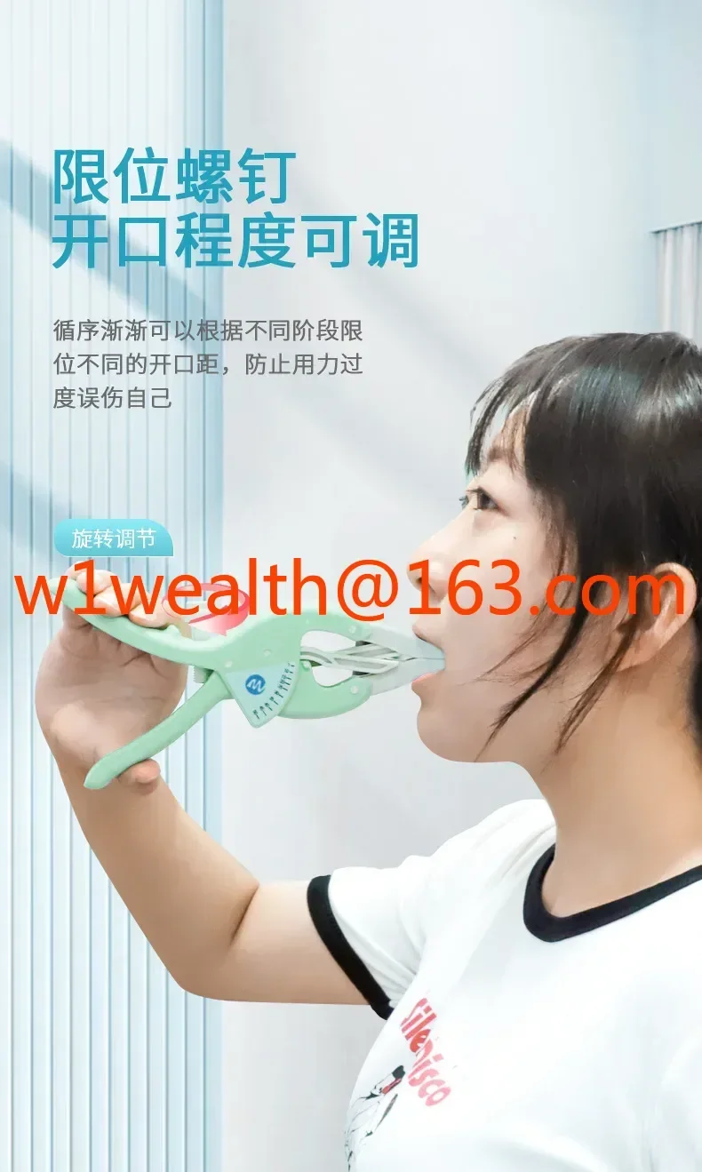 Trainer Expanding Instrument After Oral Mouth Opening Mandibular Rehabilitation Exercise