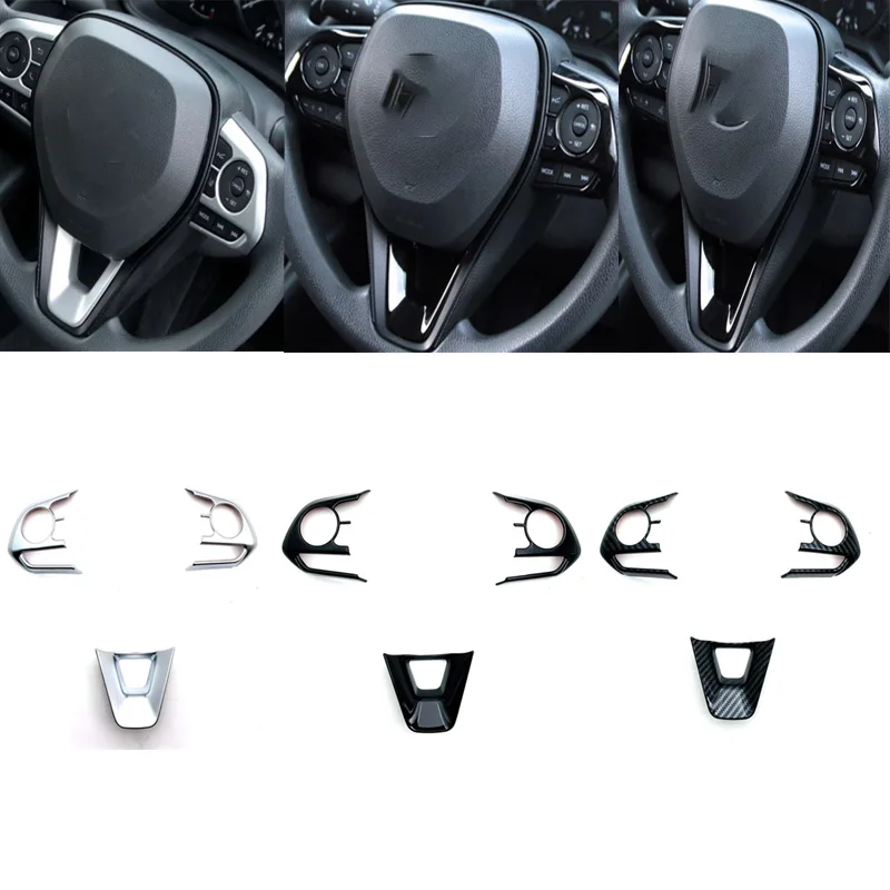 

For Toyota Corolla Cross 2020 2021 2022 2023 2024 2025 Accessories Steering Wheel Decorative cover Direction Button Protective