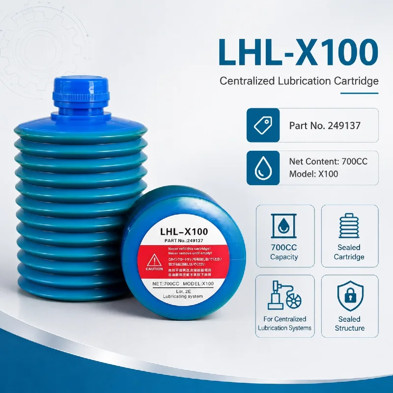 Image of LUBE LHL-X100-7 249137 Schmierkartusche für CNC-Maschinen Zentralschmierung Führungsschiene Kugelumlaufspindel 700CC