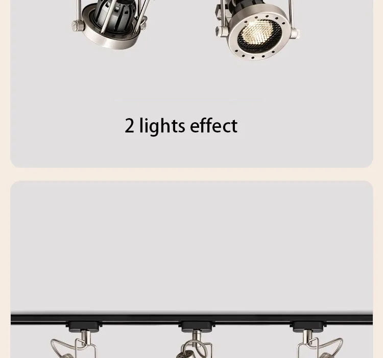 Led Track Light Industrial Style Rail Spot Light Aluminum Brushed Nickel Color Ceiling Lamp Whole Full Set 3 4 Lights Wall Wash