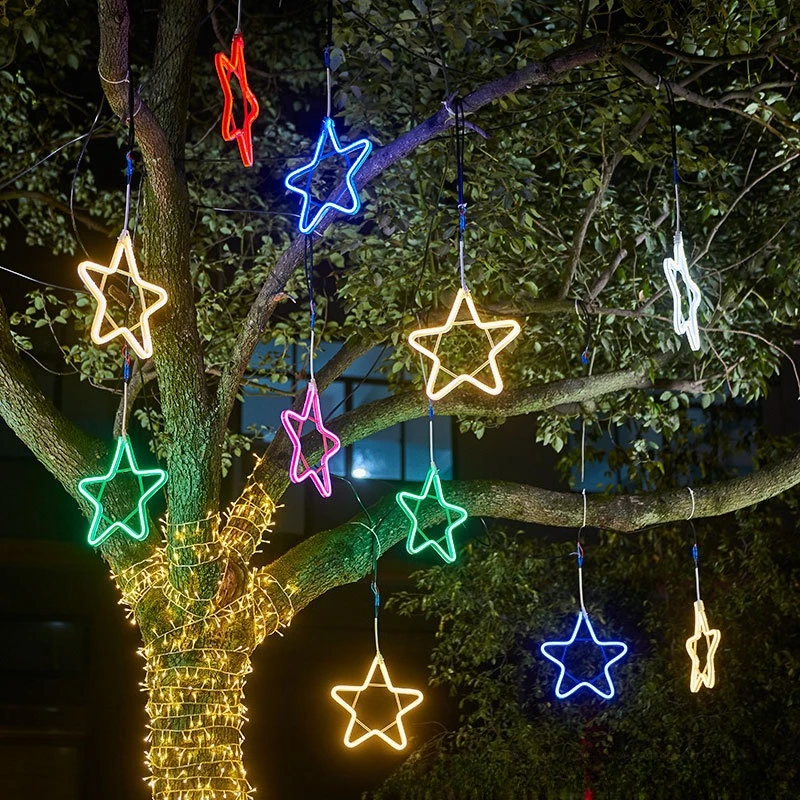 Lampu bintang lima LED dengan - Outdoor Lighting On Trees ulasan dan harga
