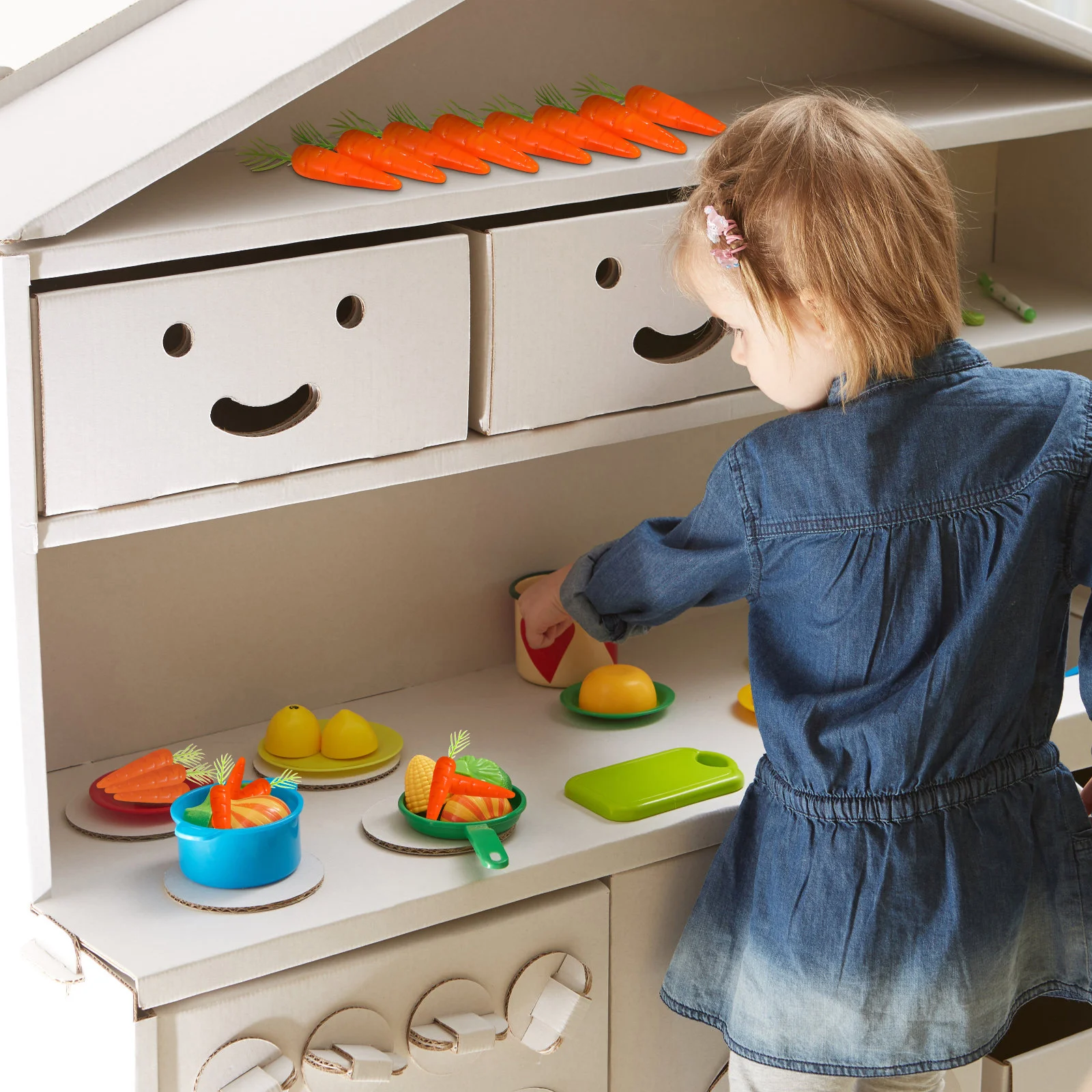 

25Pcs Simulation Carrots Realistic Textures Leaves Easter Ornaments Kitchen Garden Decorations Small Carrots Easter Ornament