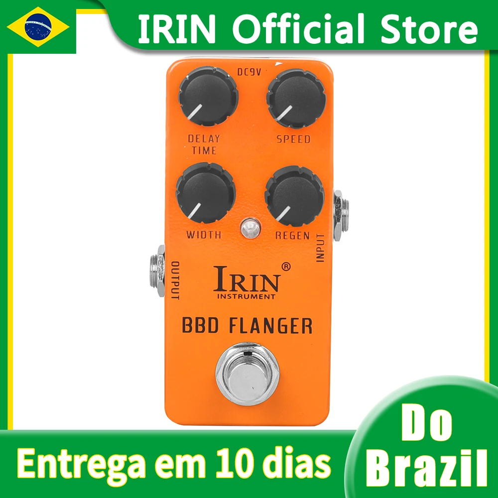 

IRIN Electric Guitar Effect RS-08 Bbd Flanger Effect Pedal True Bypass Mini Single Guitar Pedal Guitar Accessories & Parts