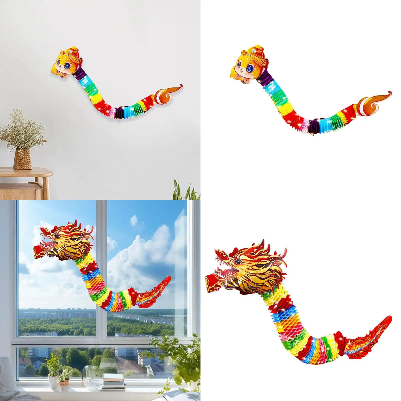 Chinese New Year Photo Prop 3D Paper Decoration for Spring Festival Party