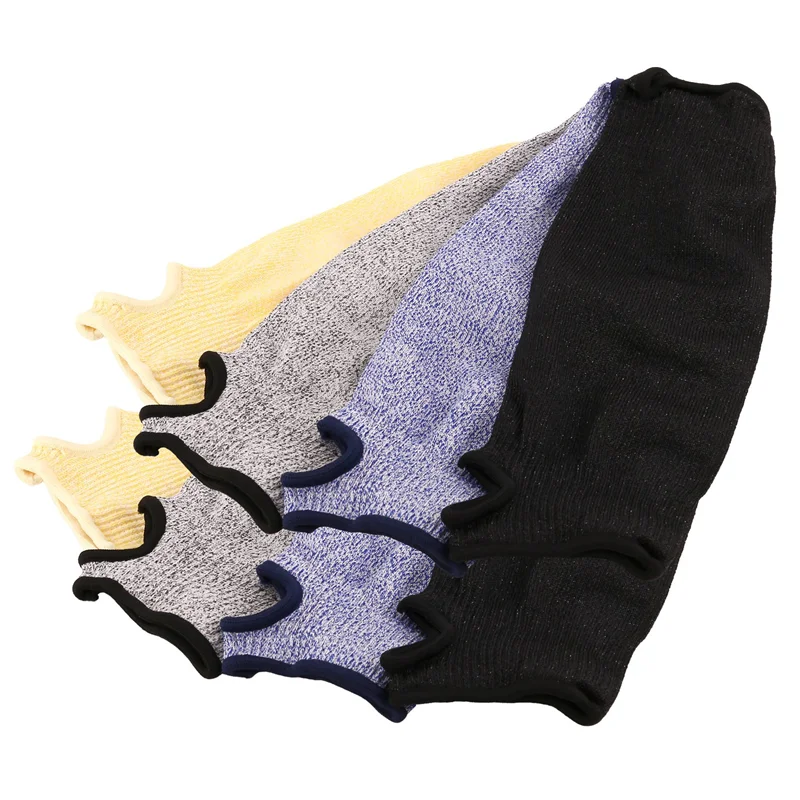 【Подержанные предложения】4 пары устойчивых к порезам и ожогам рукавов, защитные рукава для рук, защита для предплечья для тонкой кожи и синяков, открытые манжеты