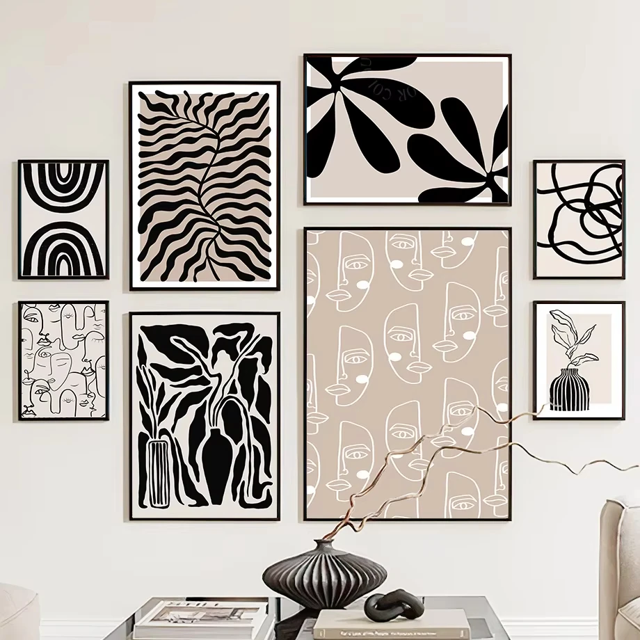 Line Girl Face Leaf…