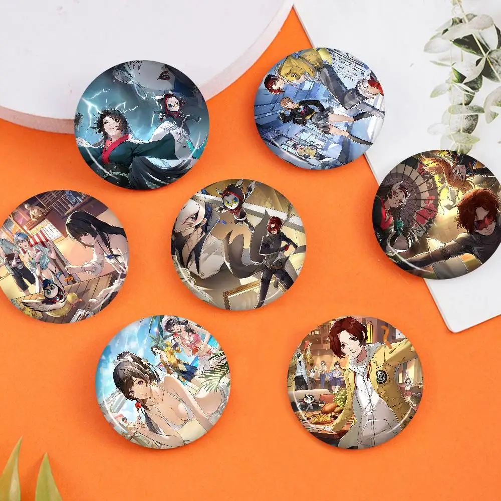 Hot Video P-Persona 5 Gaming Customizable Soft Button Pin For Women Creative Jewelry Funny Badge Cartoon Lover Hat