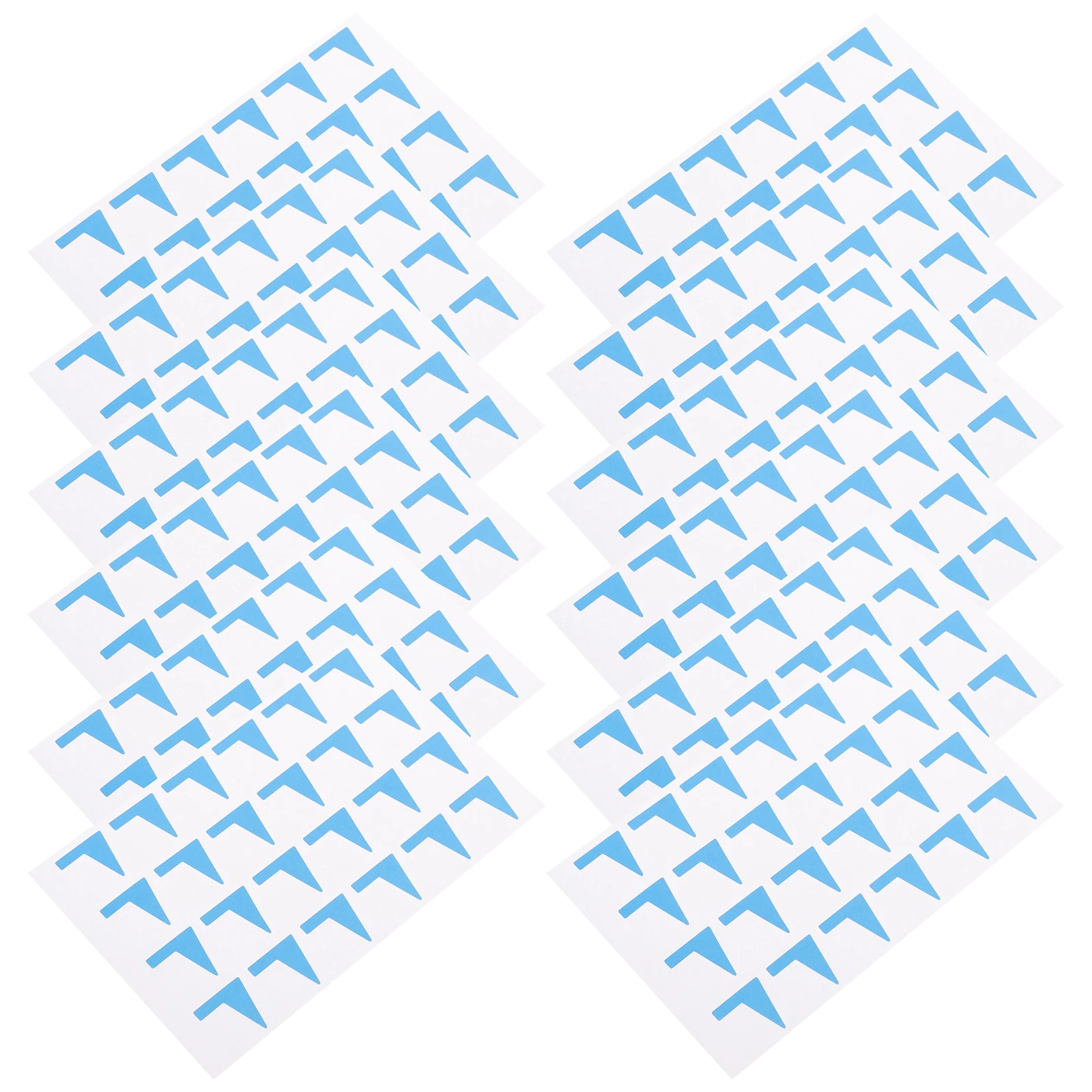 Flag Shaped Label Stickers Adhesive Map Marking Labels For Books Jars Storage Diy Classification Decals