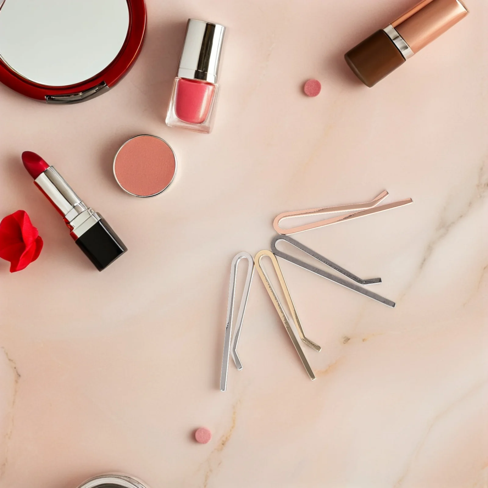 4pcs Tie Clip For Men Solid Brass Necktie Clip Bar Set In Gold Silver Gunmetal Black Rose Gold Wedding Business Formal