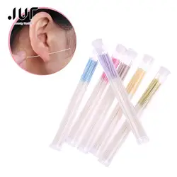 11cm 70pcs Ear Hole Cleaning Line Piercing Aftercare Sterilization Disposable Earrings Hole Cleaner Disinfection Ear Wires