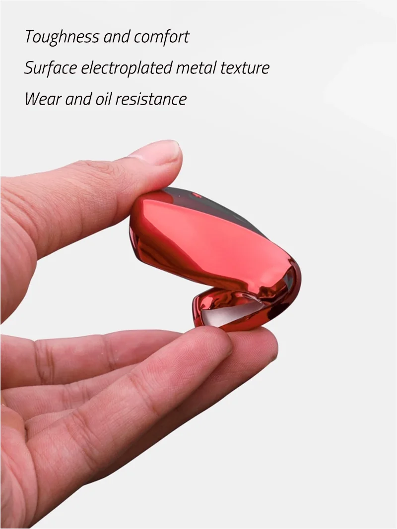 For VW Tiguan L Pro 2024-Pre Car Silicone Remote Smart Key Case Shelter Fob Holder Cover Trim