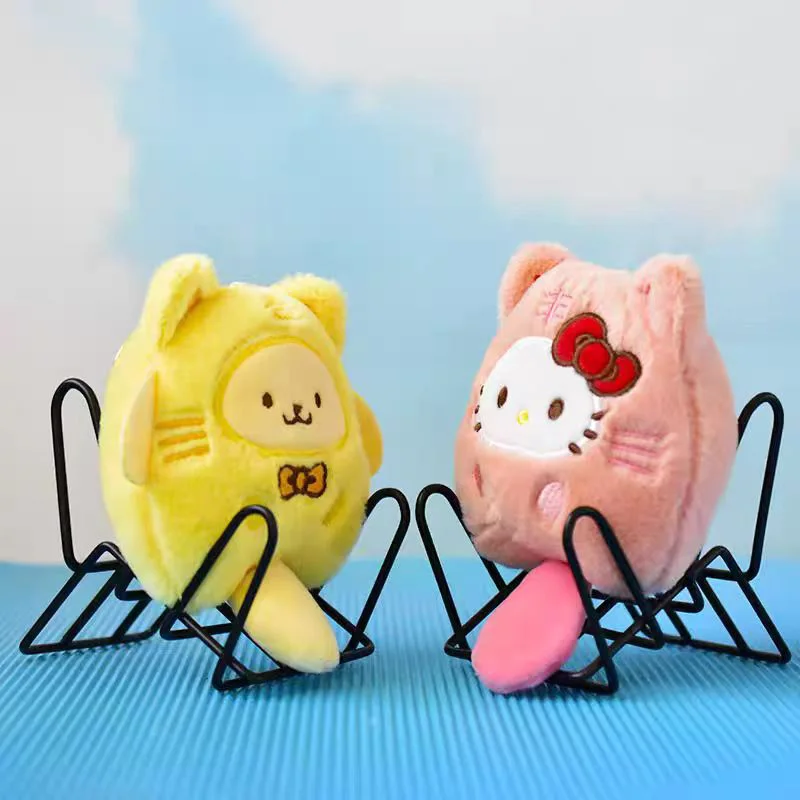 سانريو مرحبا كيتي الرسوم المتحركة الأجهزة الطرفية عروسة كارتون لطيف أفخم المحمولة الديكور المفاتيح الفتيات الهدايا
