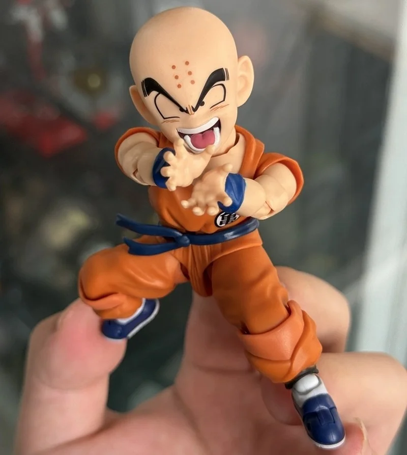 

Оригинальная фигурка Bandai Dragon Ball Shf Krillin - старый друг Сона Гоку, аниме-фигурка, коллекционная модель, игрушка, подарок