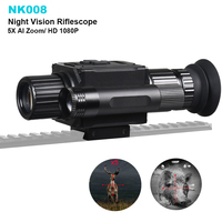 NK008 Digital Night Vision Scope for Hunting Infrared Riflescope Monocular 5X Zoom with Reticle HD 1080P Video Recording Camera