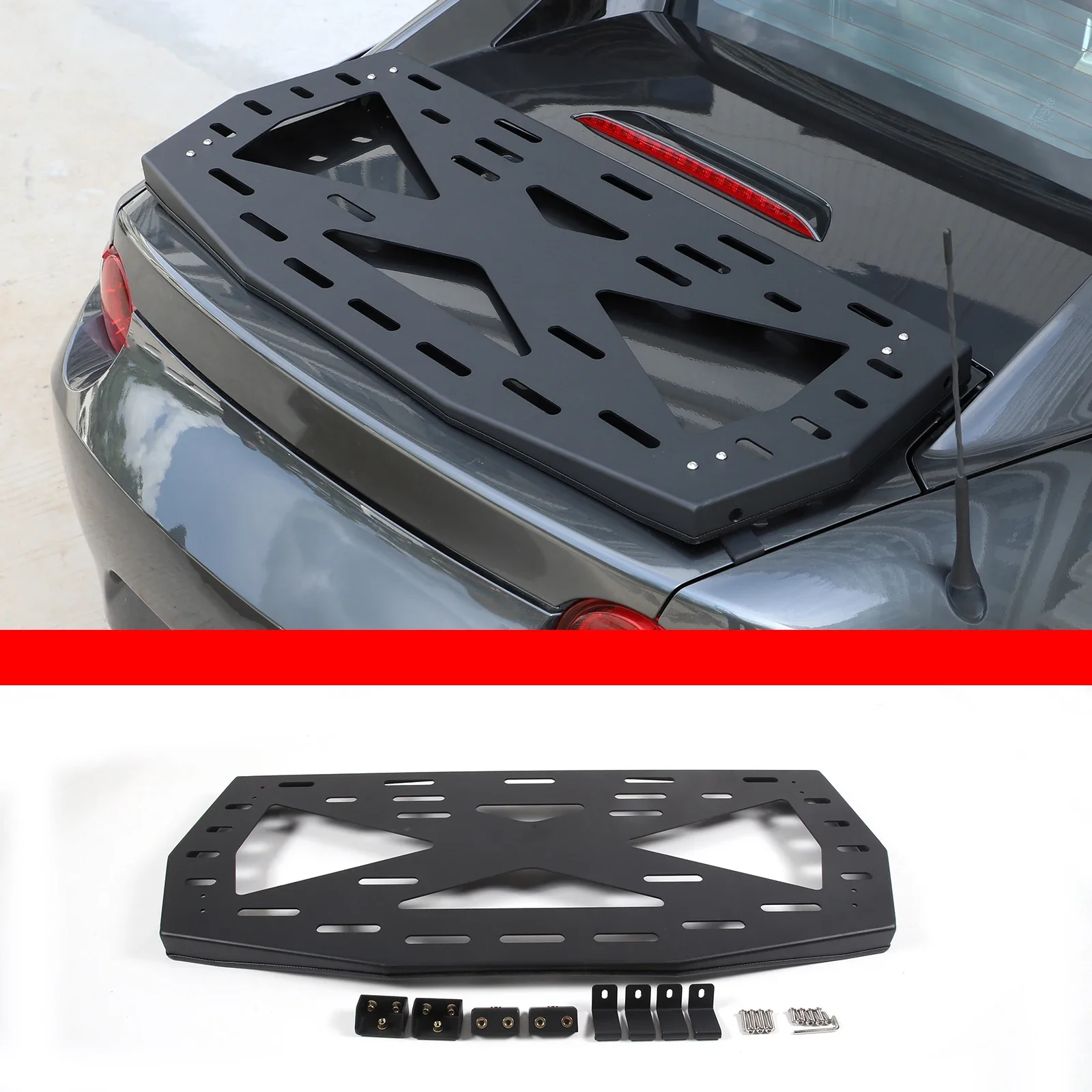 For Mazda MX-5 2016-2023 Car Trunk Luggage Rack Boot Trunk Aluminum Alloy Material Car Accessories