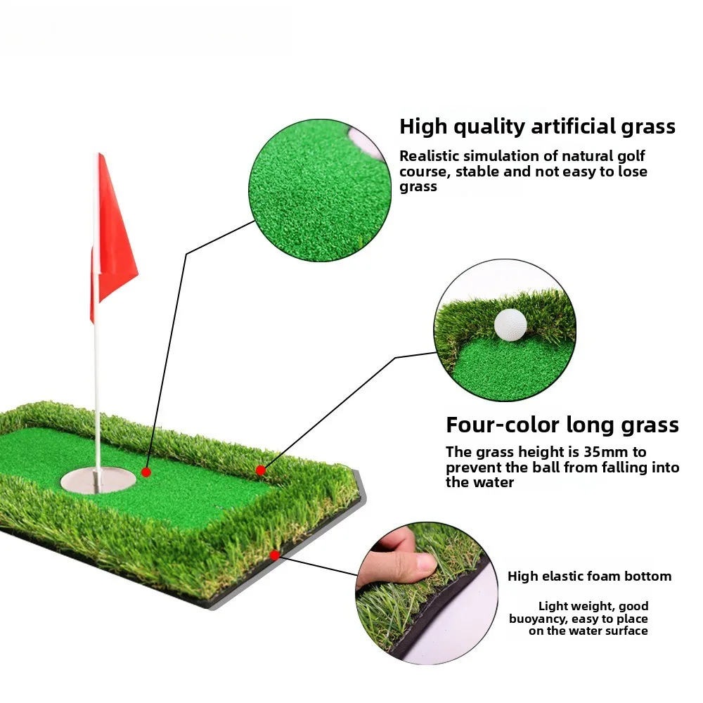 Custom Golf Mini Water Green Outdoor Putting Practice Golf Floating Green Golf Simulation Green