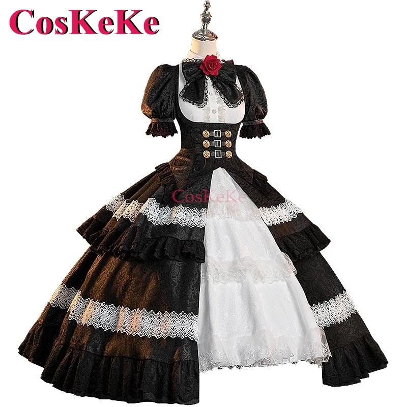 CosKeKe Tokisaki Kurumi Cosplay Anime DATE A LIVE Kostüm Elegantes wunderschönes Lolita-Kleid Aktivität Party Rollenspiel Kleidung S-XL