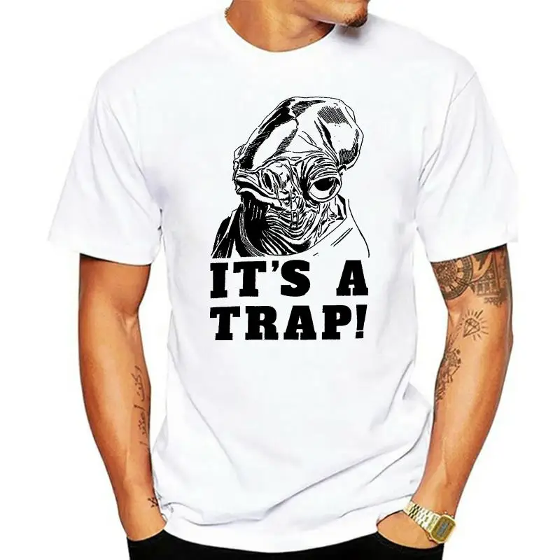 Admiral Ackbar It A Trap! Gray T-Shirt - Men - New w Tags! Cool Casual pride t shirt men Unisex Fashion