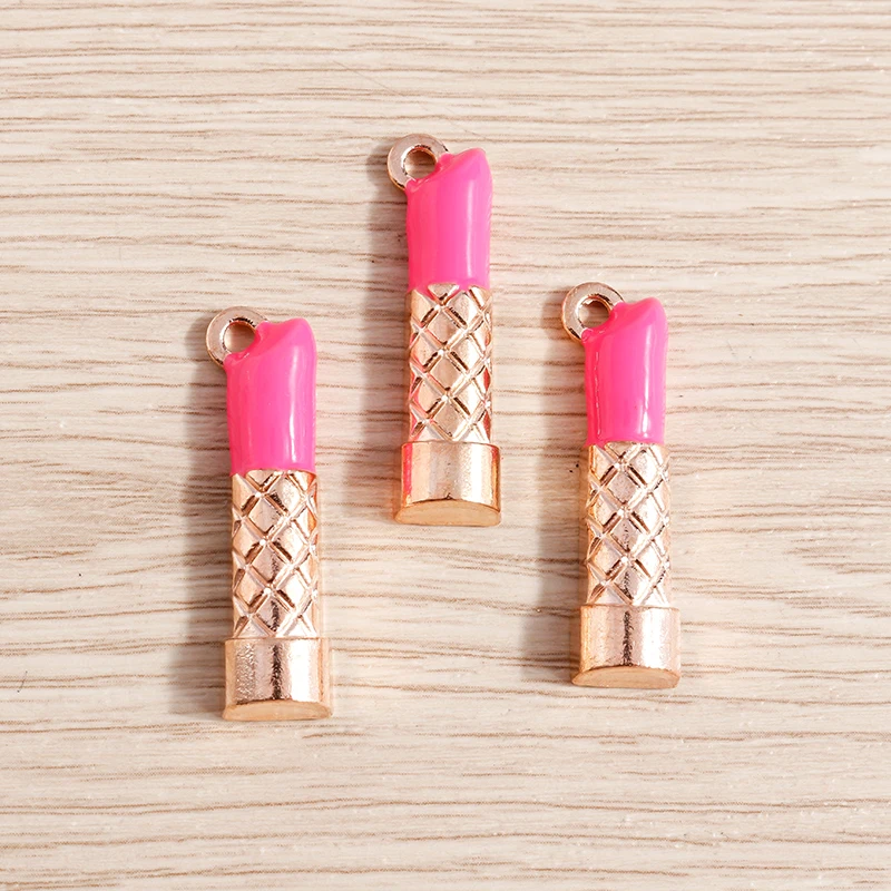 Tusember 10 Stück Niedliche Kristall-Lippen Handtaschen-Schuh-High-Heel-Anhänger für Halsketten Ohrringe Armbänder Bastelbedarf – Detail 6