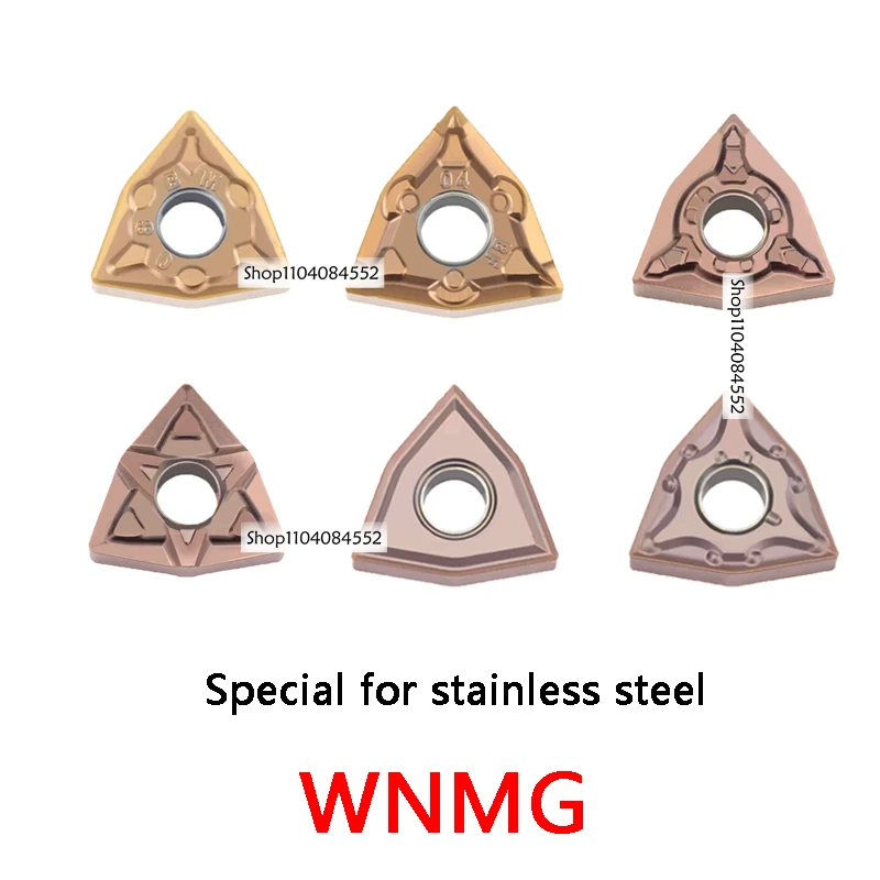 CNC WNMG inserts External Turning peach-shaped stainless steel WNMG080408 WNMG080404 WNMG080412 MS MM MSF MA BF BM carbide