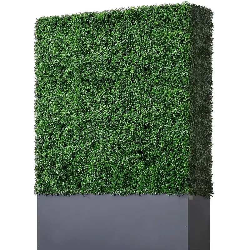 for Milan Fence Artificial Plant PE Fabric and Silk Panel Leaves High Outdoor Garden Fence for House Wedding High