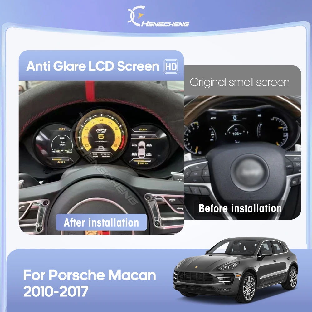 

For Porsche Macan 2010-2017 Virtual Cockpit Car Multimedia Speed Meter Instrument Screen LCD Digital Cluster