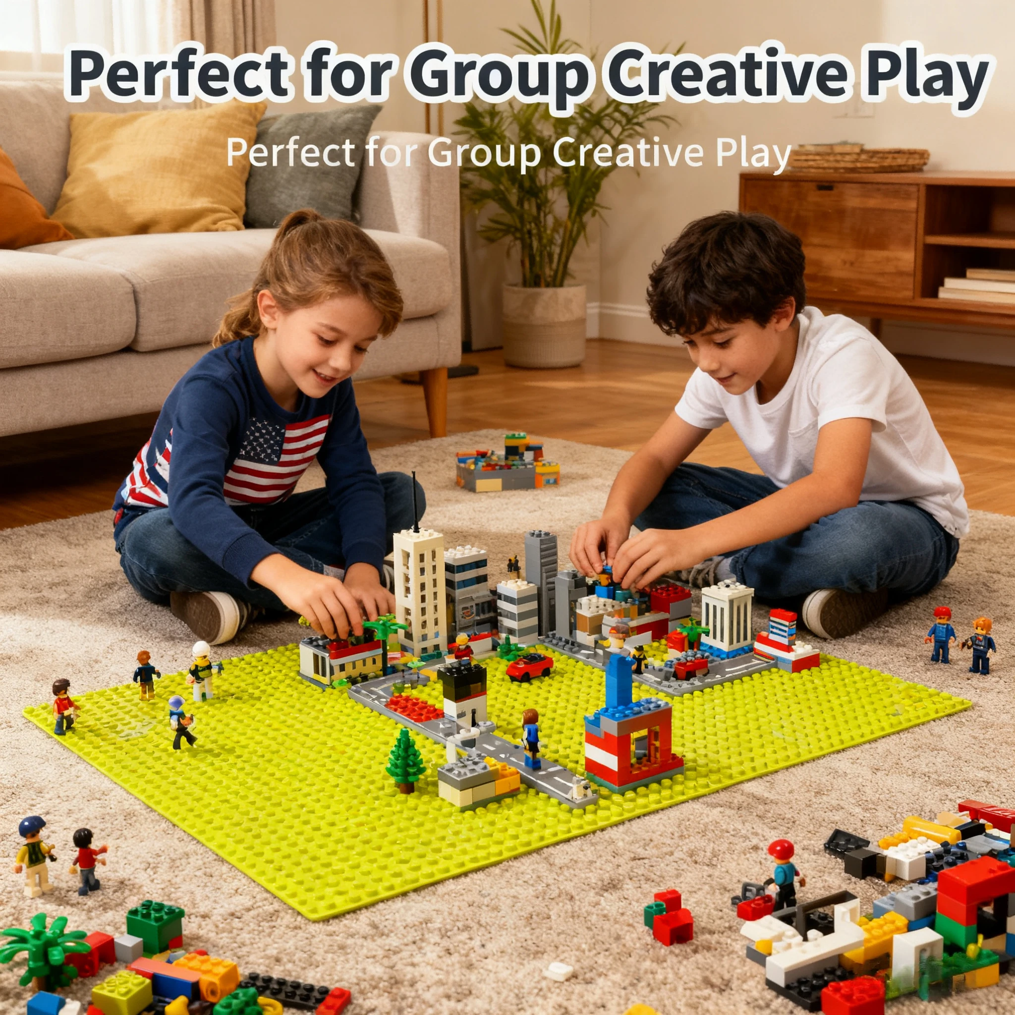 Placas base de ladrillos de 32x32 y 16x32, tableros de bloques de construcción coloridos DIY compatibles con ladrillos principales clásicos, juguete de construcción para niños