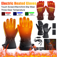 Electric Heated Gloves Motorcycle Moto Heated Gloves Snowboarding Ski Gloves Waterproof Touchscreen Hand Warmer For Motorcycle
