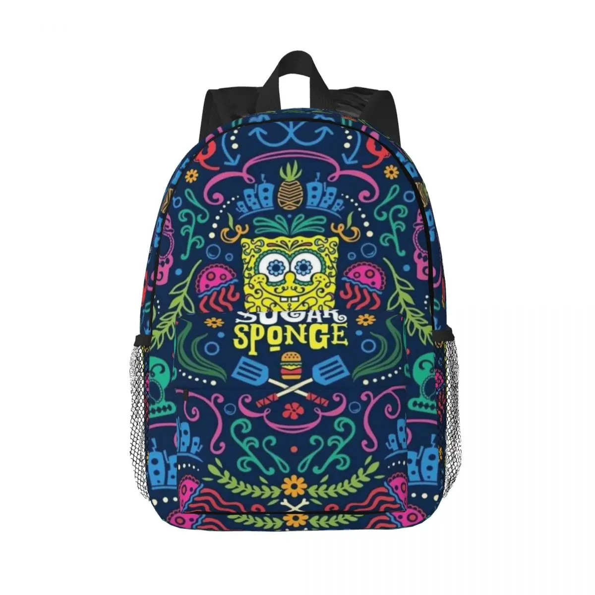 

Spongebob New Fashion High Capacity Waterproof College Backpack Trendy Laptop Travel Book Bag 15inch