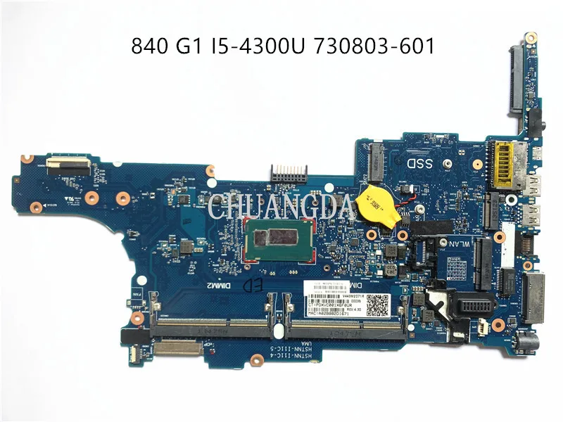 

For HP EliteBook 840 I5-4300u G1 Laptop Motherboard CPU CPU 730803-601 730803-501 730803-001 6050A2560201