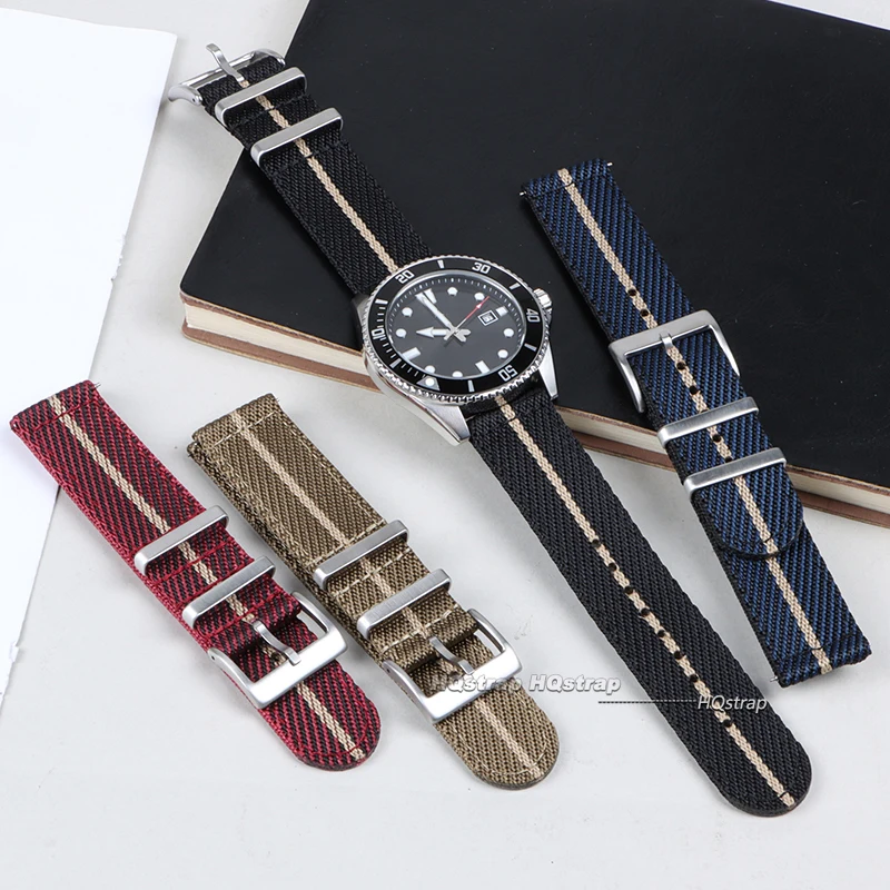 Nylon Watch Band 20mm 22mm Comfortable Watch Straps for Military Washable Watchbands Quick Release Universal Canvas Bracelet