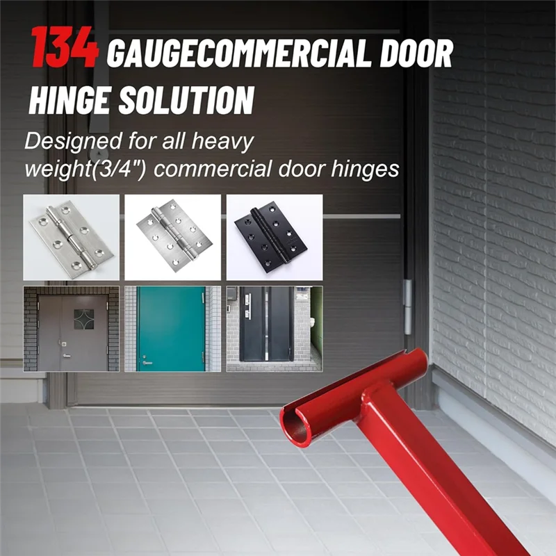 

ABSS-Door Hinge Adjustment Tool,Long Handle Hinge Bender Wrench For .134 Gauge Commercial Door Quick And Efficient Solutions A