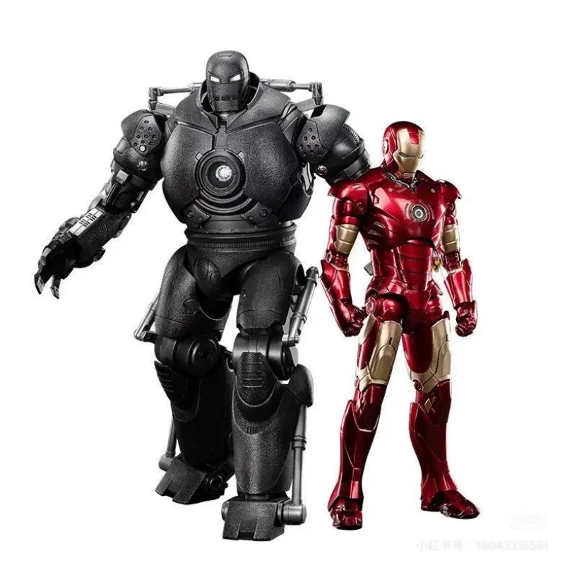 Hot Sale ZD Original Iron Man Duel Suit Iron Monger MK3 Set 1/10 LED light Tenth Anniversary Limited Collect legend Action Figur