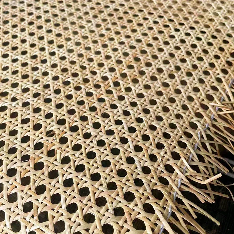 20-70CM Long 40-55CM Wide Natural Cane Webbing Real Indonesia Rattan Roll Wall Decor Furniture Table Chair Lamp Repair Material