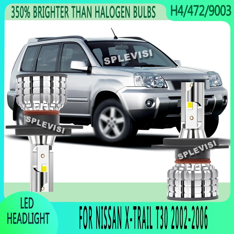 

Effortless Setup H4 Water-resistant & Anti-corrosion LED Car Headlight Bulbs For Nissan X-Trail T30 2002 2003 2004 2005 2006