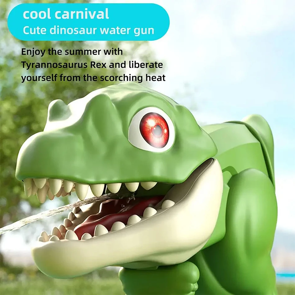 2025 Kinderen Cartoon Dinosaurus Waterpistool Pistool Schieten Speelgoed Zomer Buiten Spelen Water Dier Sport Strand Speelgoed Voor Jongens Volwassenen