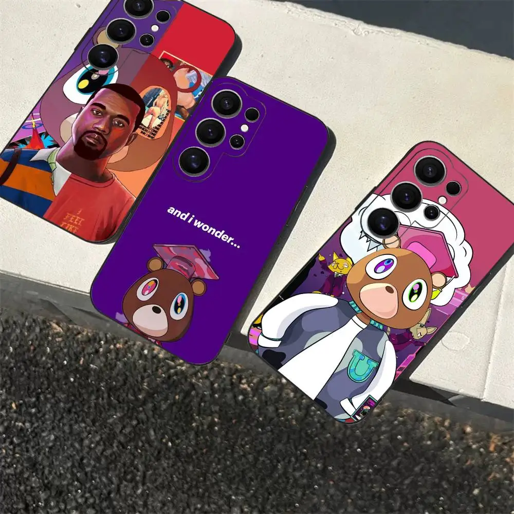 Popular Rap Singer Kanye West Phone Case For Samsung S 24 Fe 25 Ultra Plus 20 Lite 21 30 22 23 24 22 Ultra 5G Fundas