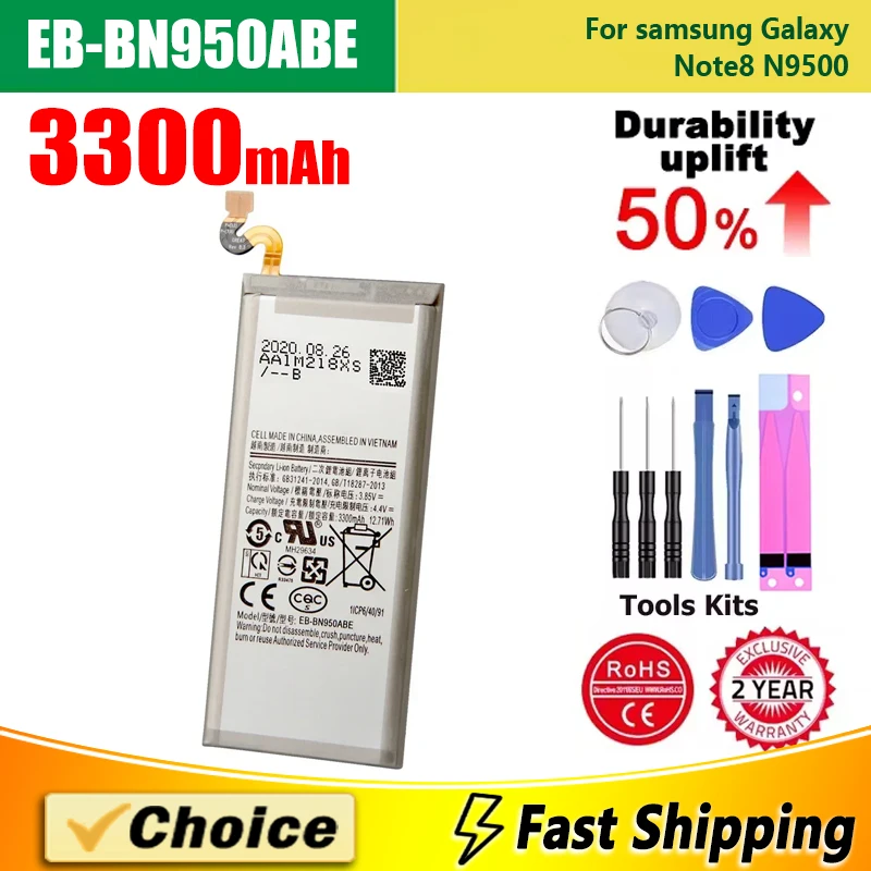 EB-BN950ABE,EB-BN950ABA,Brand New Replacement Phone Lithium Battery+Tool,For Samsung Galaxy Note8 N9500 9508 SM-N950F,3300mAh