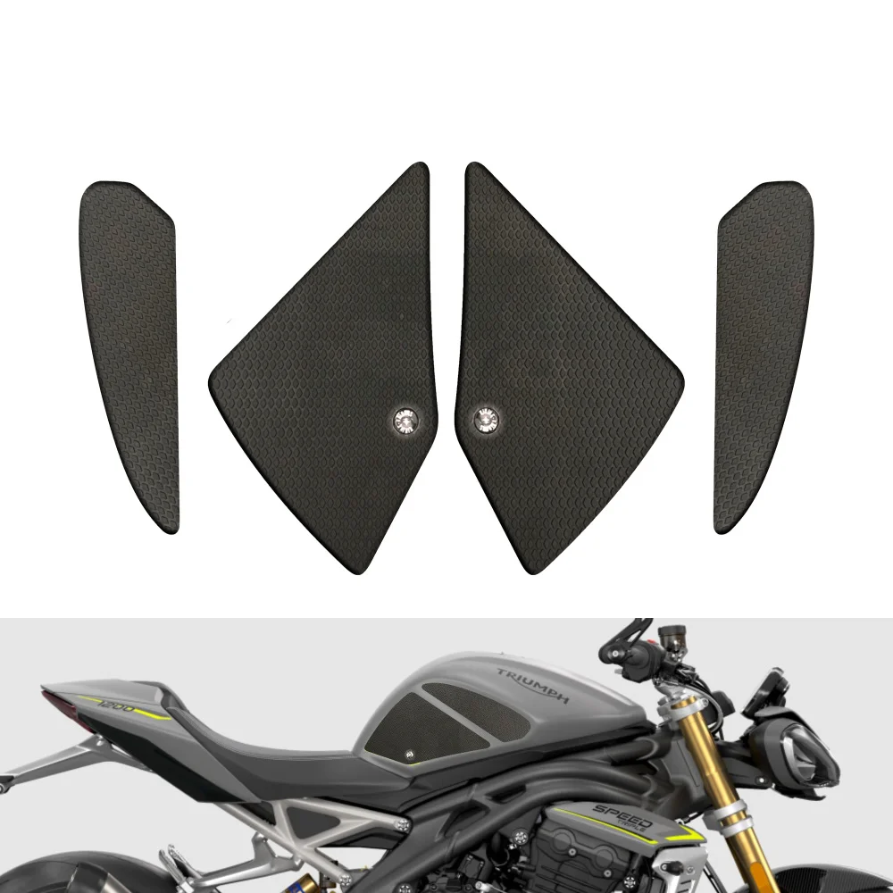 

Motorcycle Tank Traction Pad Anti Slip Sticker Gas Knee Grip Protector For Triumph Speed Triple 1200 RS RR 2021 2022 2023