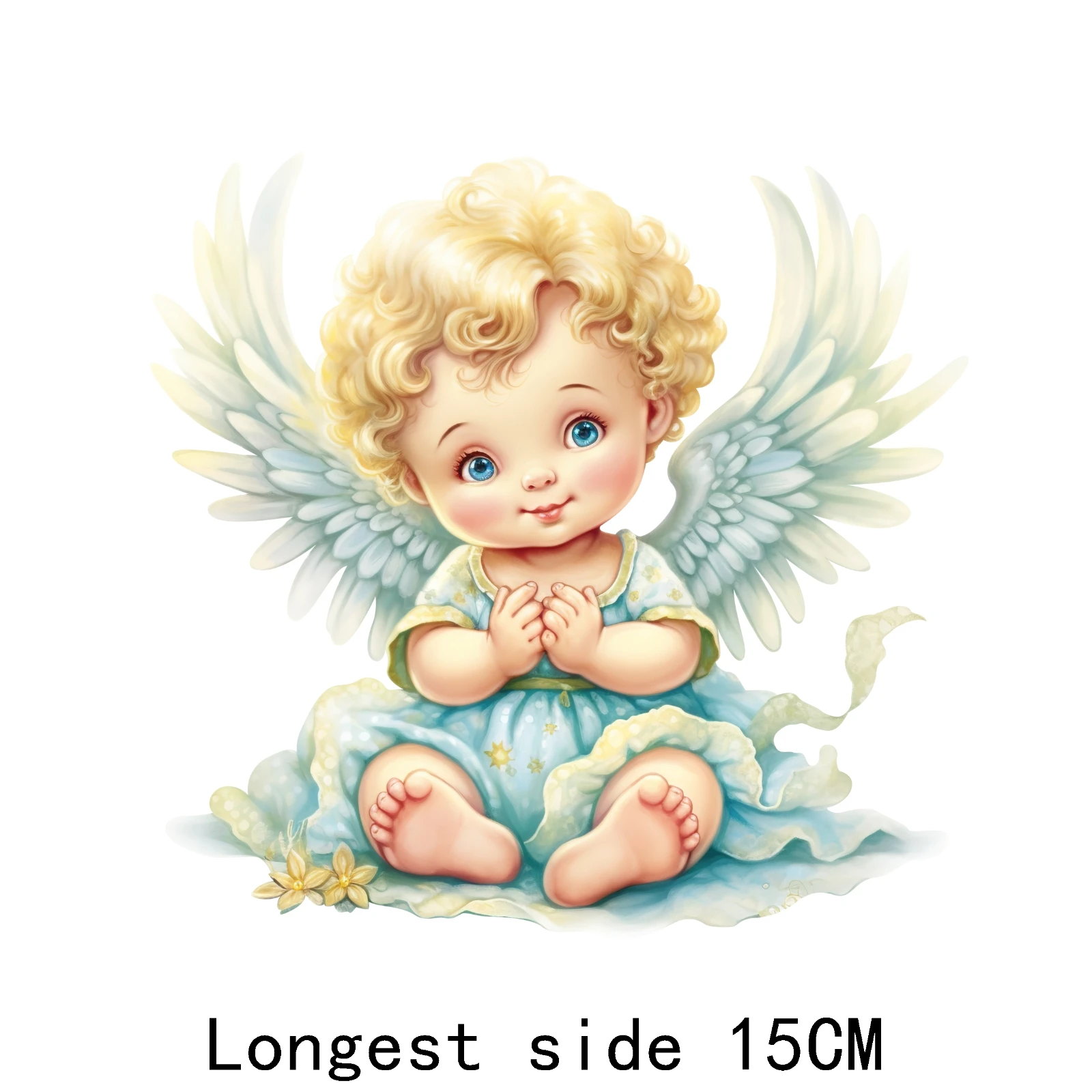 Cartoon cute little angel Heat Transfer patch for clothing DIY children\'s printing, used for clothing ironing applications